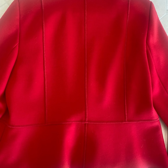 Worth New York, Size 12 Skirt and Size Large Jacket Top-Red Suit - Picture 10 of 15